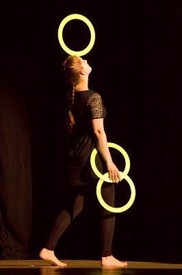 Kathrin Pancakes performing in the gala show, photo courtesy of Luke Burrage